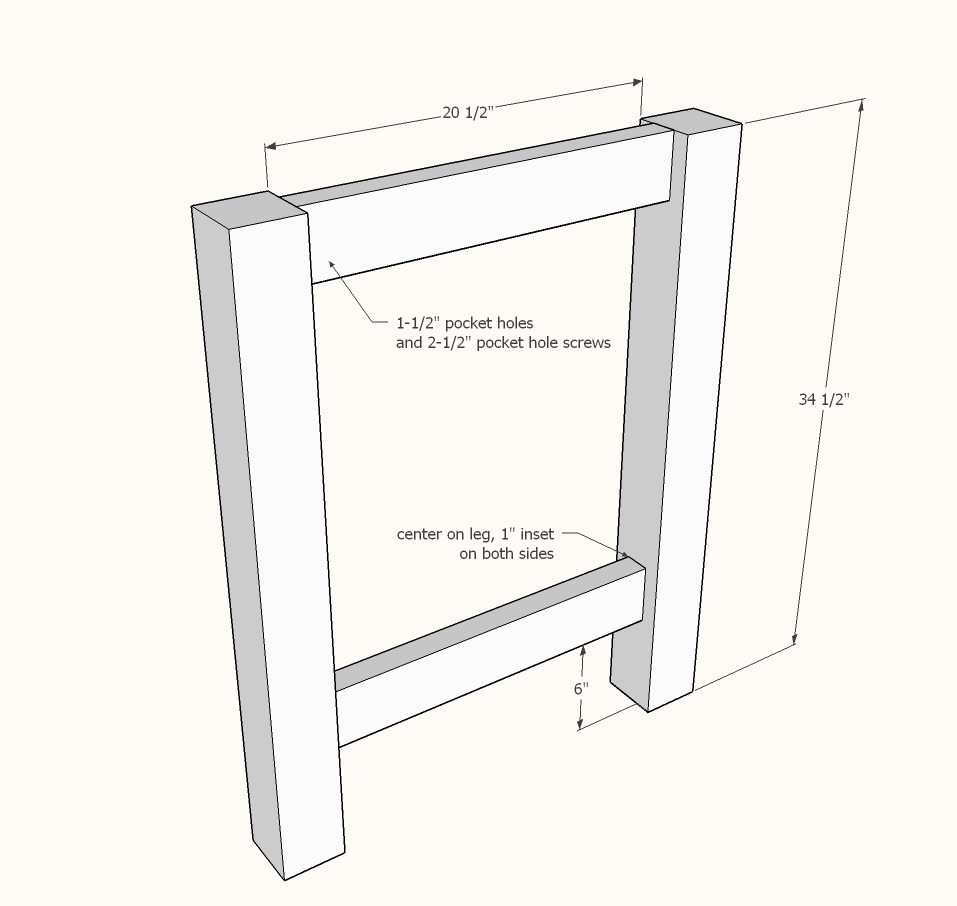 Outdoor Bar Table | Ana White